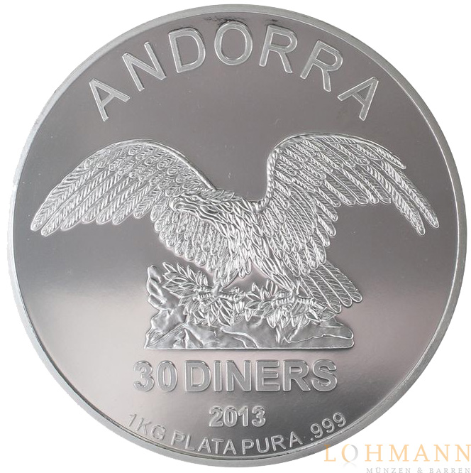 Andorra Eagle - 1 KG Silber