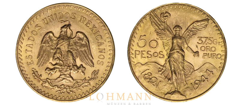 50 Pesos Goldmünze