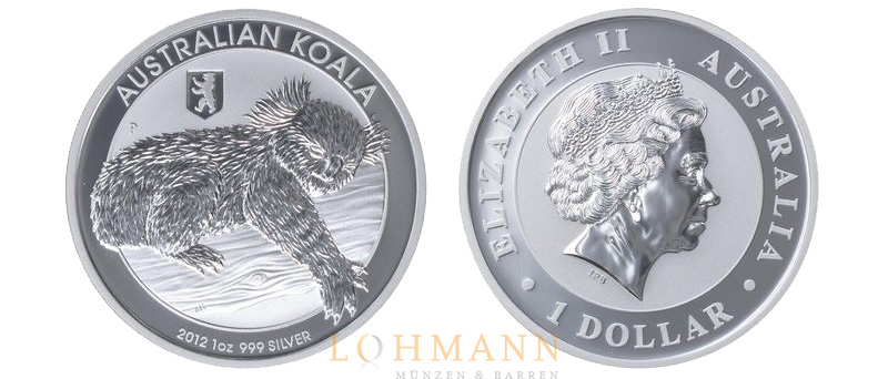 Silber Koala mit Privy Mark