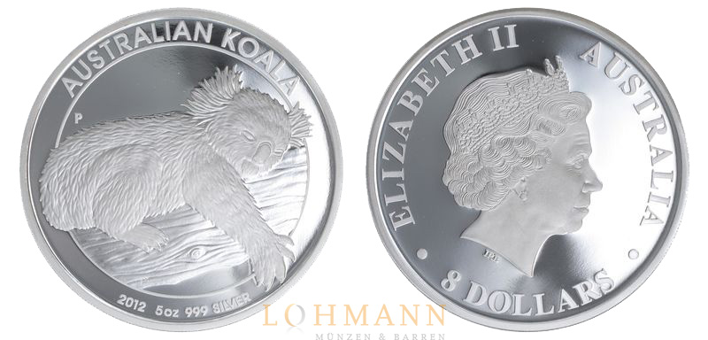 5 Unzen Koala Silberm&uuml;nze