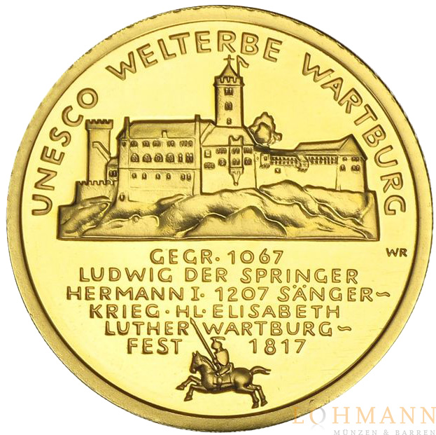 100 Euro Goldm&uuml;nze - Wartburg